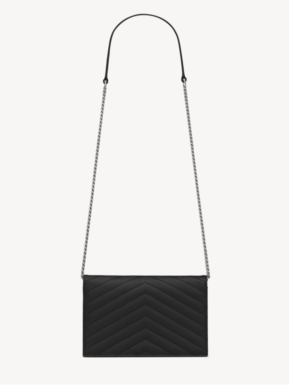 Saint Laurent CASSANDRE ENVELOPE CHAIN WALLET IN GRAIN DE POUDRE LEATHER - Picture 5 of 13